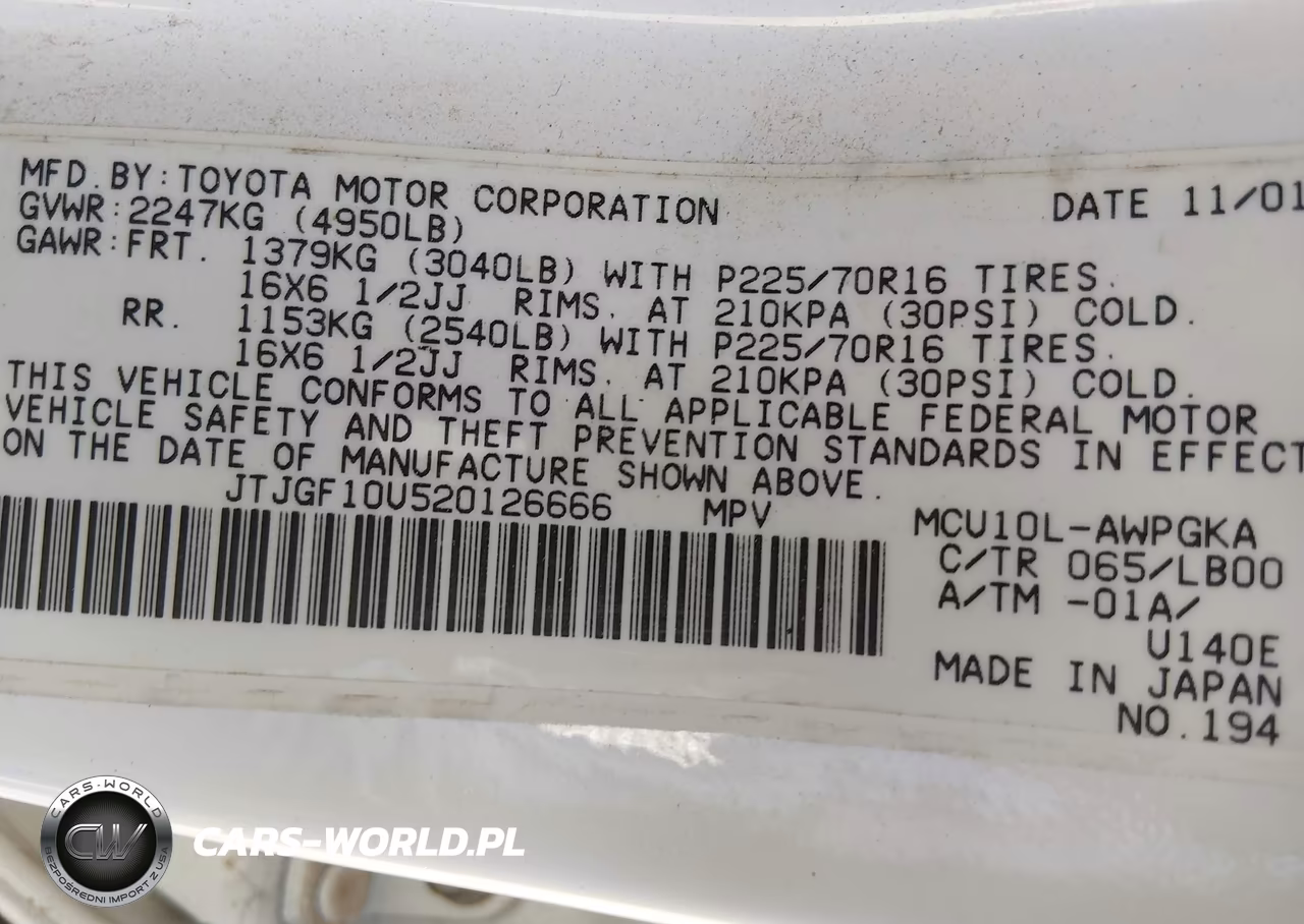 2002 Lexus Rx 300 VIN:JTJGF10U520126666 - 9