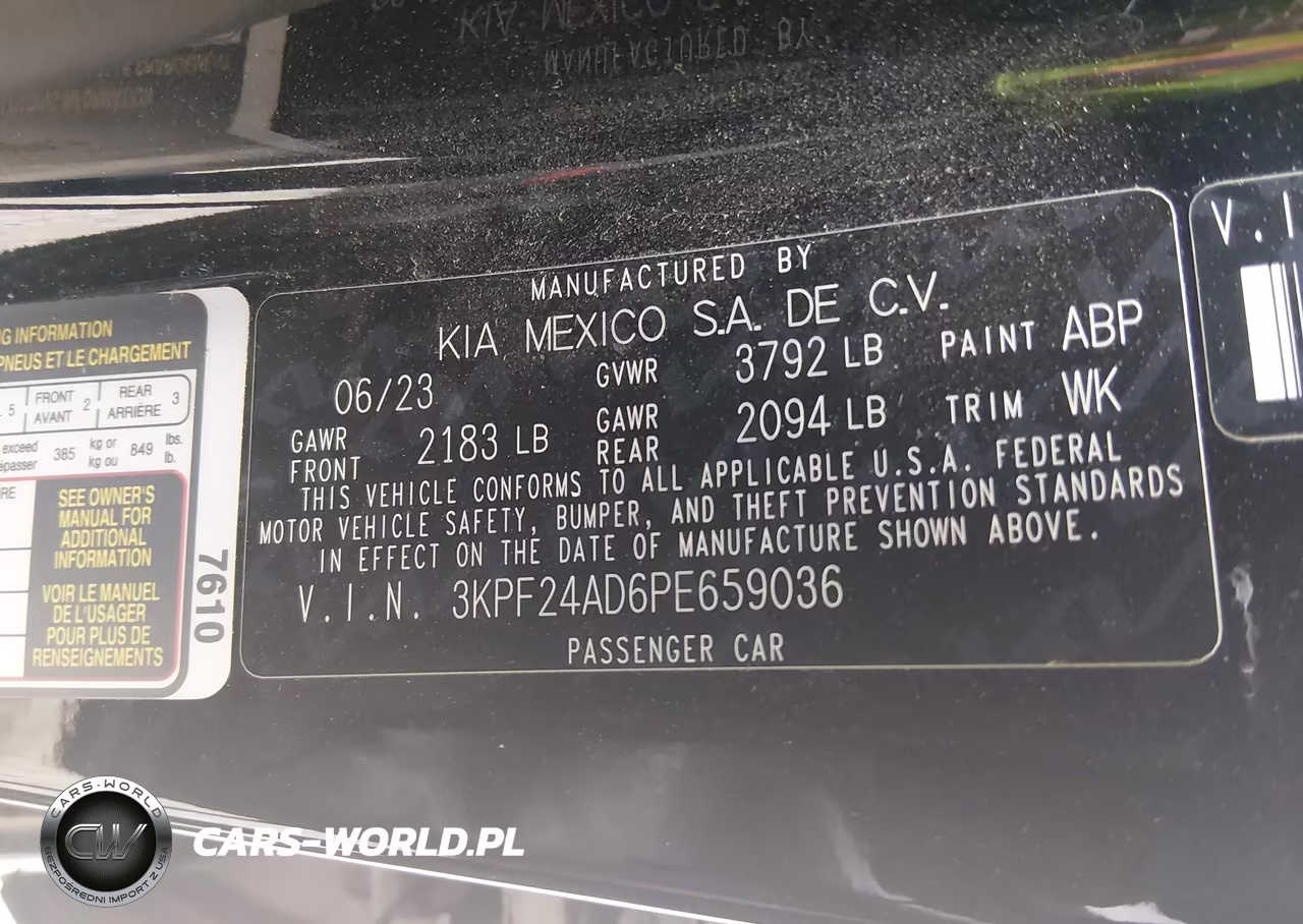 2023 Kia Forte Lxs VIN:3KPF24AD6PE659036 - 9