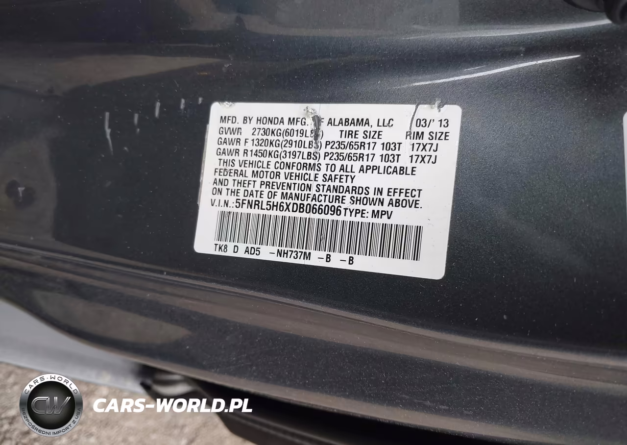 2013 Honda Odyssey Ex-L VIN:5FNRL5H6XDB066096 - 9
