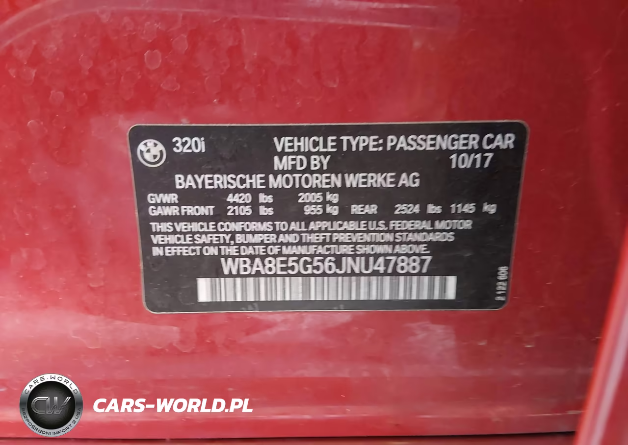 2018 BMW 320I xDrive VIN:WBA8E5G56JNU47887 - 9