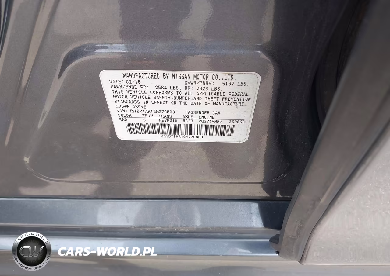 2016 Infiniti Q70 3.7X VIN:JN1BY1AR1GM270803 - 9