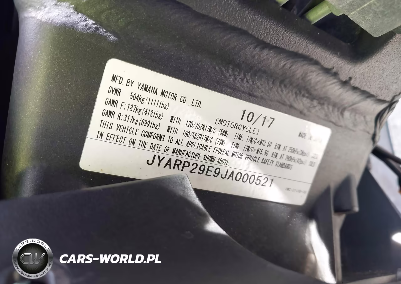 2018 Yamaha Fjr1300 A VIN:JYARP29E9JA000521 - 10