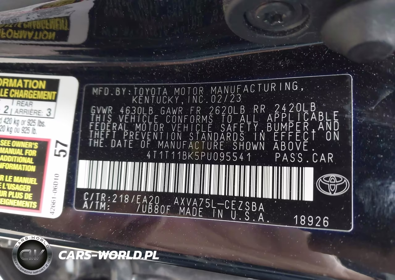 2023 Toyota Camry Se Awd VIN:4T1T11BK5PU095541 - 9