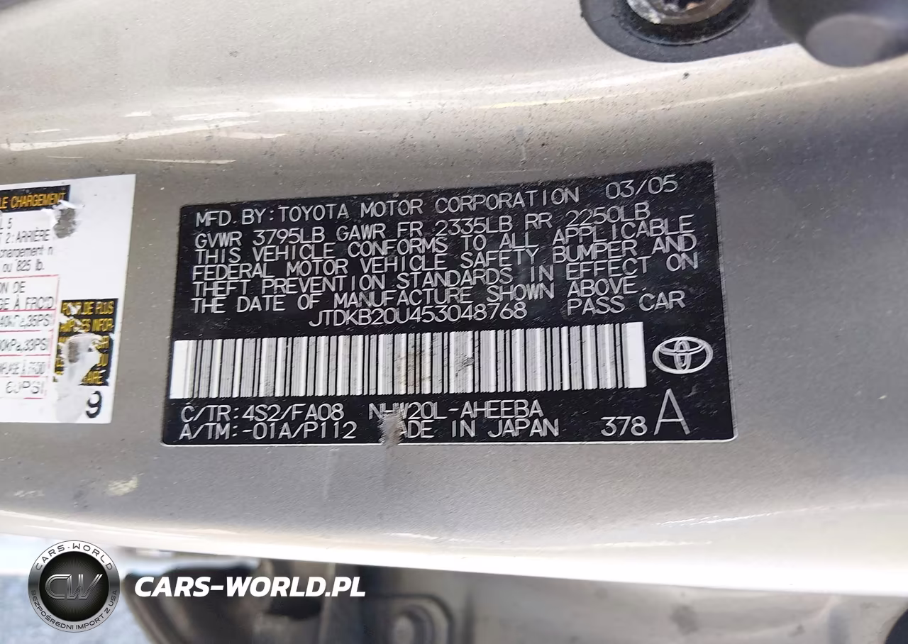 2005 Toyota Prius VIN:JTDKB20U453048768 - 9