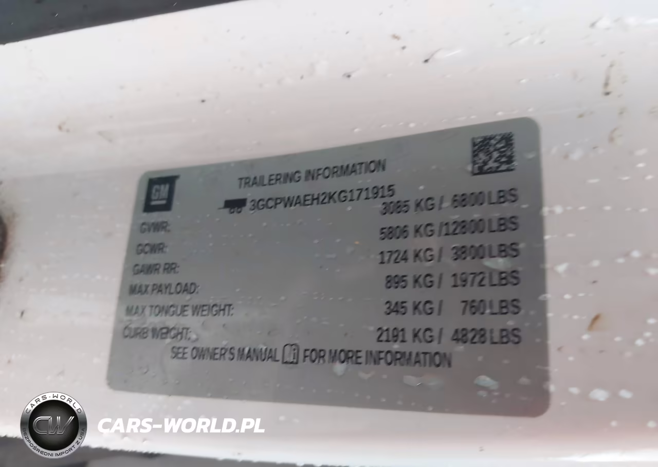 2019 Chevrolet Silverado 1500 Work Truck VIN:3GCPWAEH2KG171915 - 9