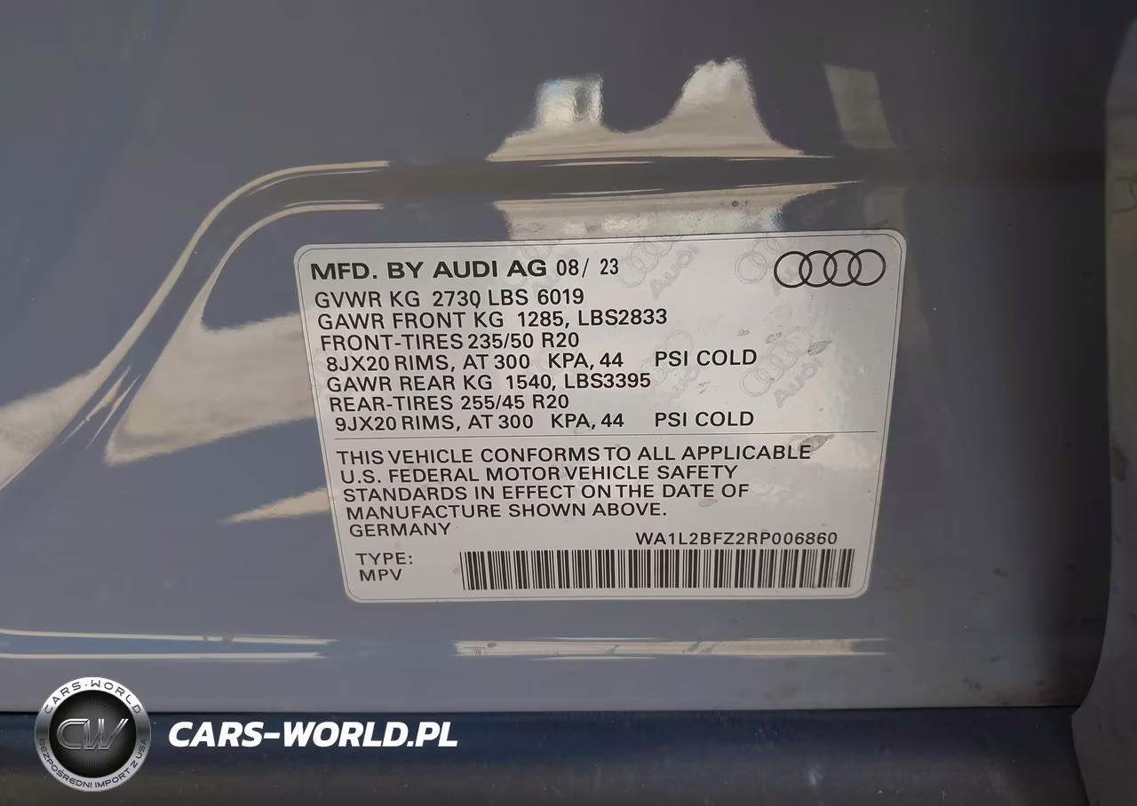 2024 Audi Q4 E-Tron Premium Plus 50 Quattro VIN:WA1L2BFZ2RP006860 - 9