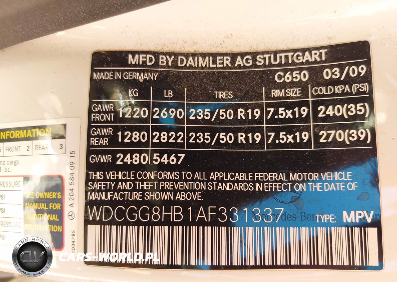 2010 Mercedes-Benz Glk 350 4Matic VIN:WDCGG8HB1AF331337 - 9