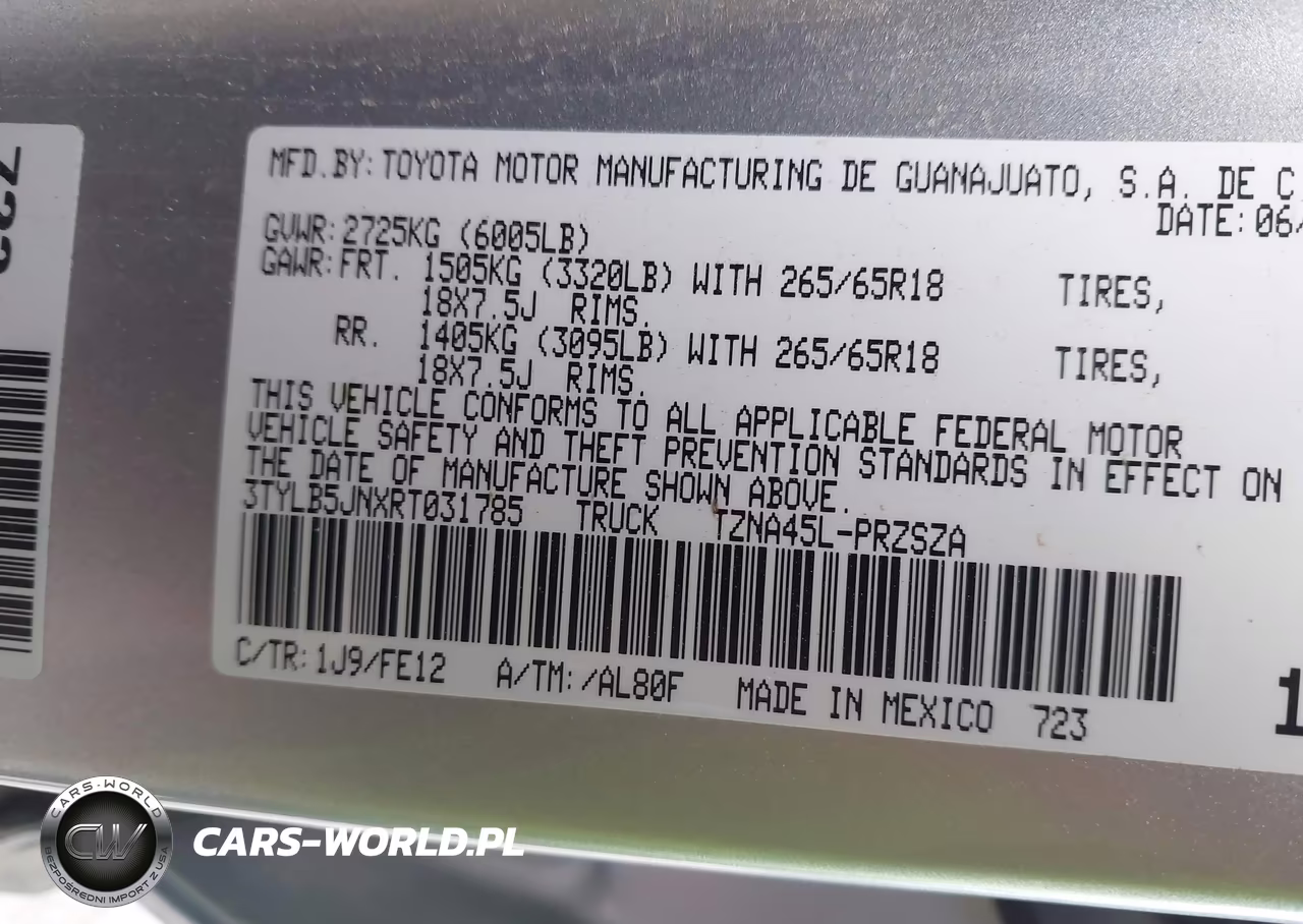 2024 Toyota Tacoma Trd Sport VIN:3TYLB5JNXRT031785 - 9