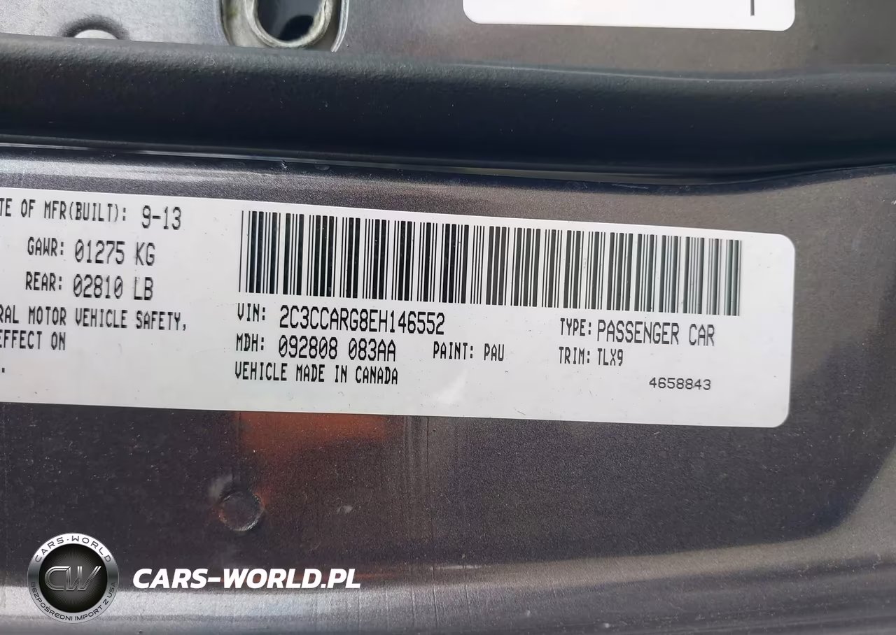 2014 Chrysler 300 VIN:2C3CCARG8EH146552 - 9