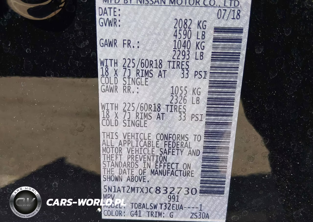 2018 Nissan Rogue Sl VIN:5N1AT2MTXJC832730 - 9