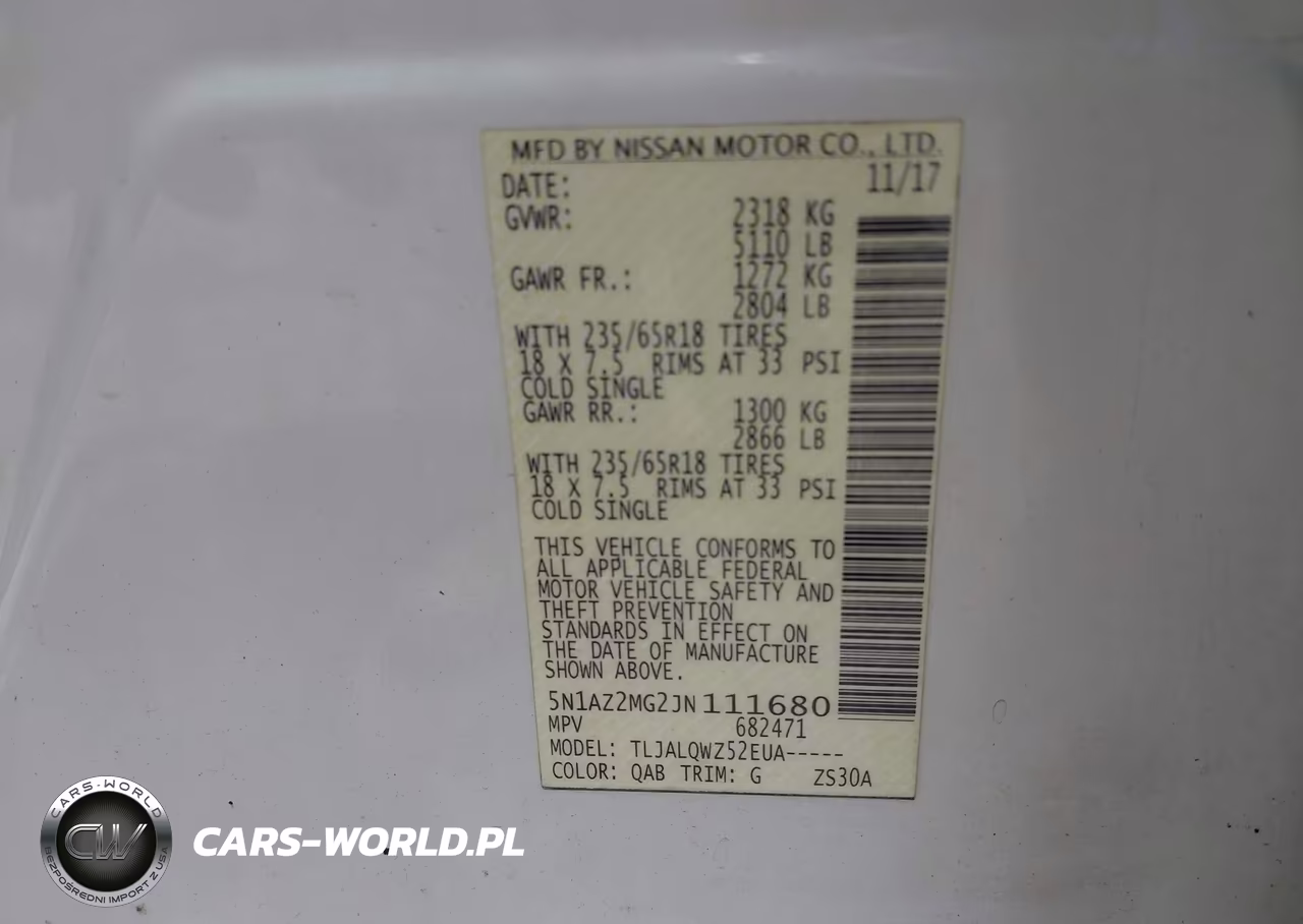 2018 Nissan Murano Sv VIN:5N1AZ2MG2JN111680 - 9