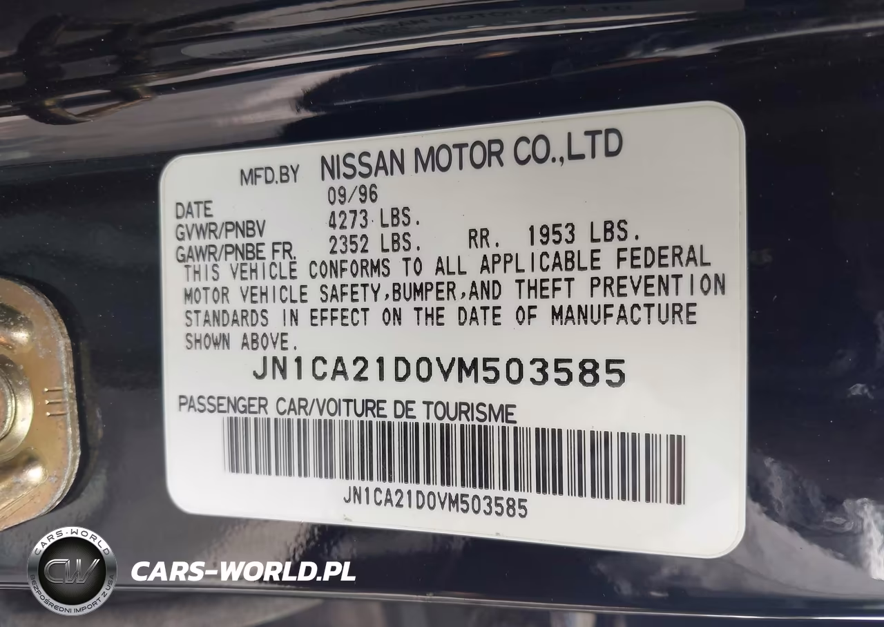 1997 Nissan Maxima Gle-Gxe-Se VIN:JN1CA21D0VM503585 - 9