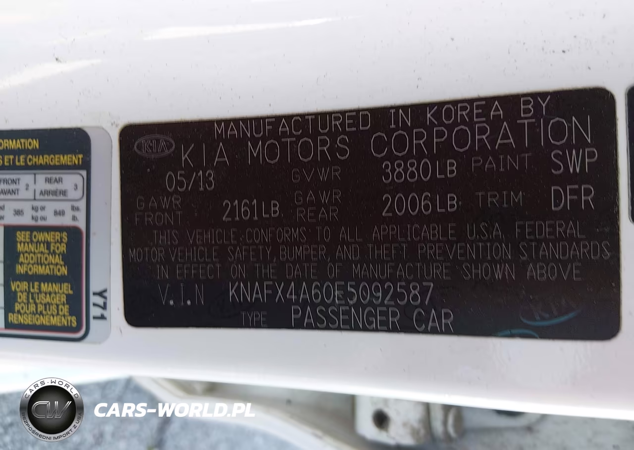 2014 Kia Forte Lx VIN:KNAFX4A60E5092587 - 9