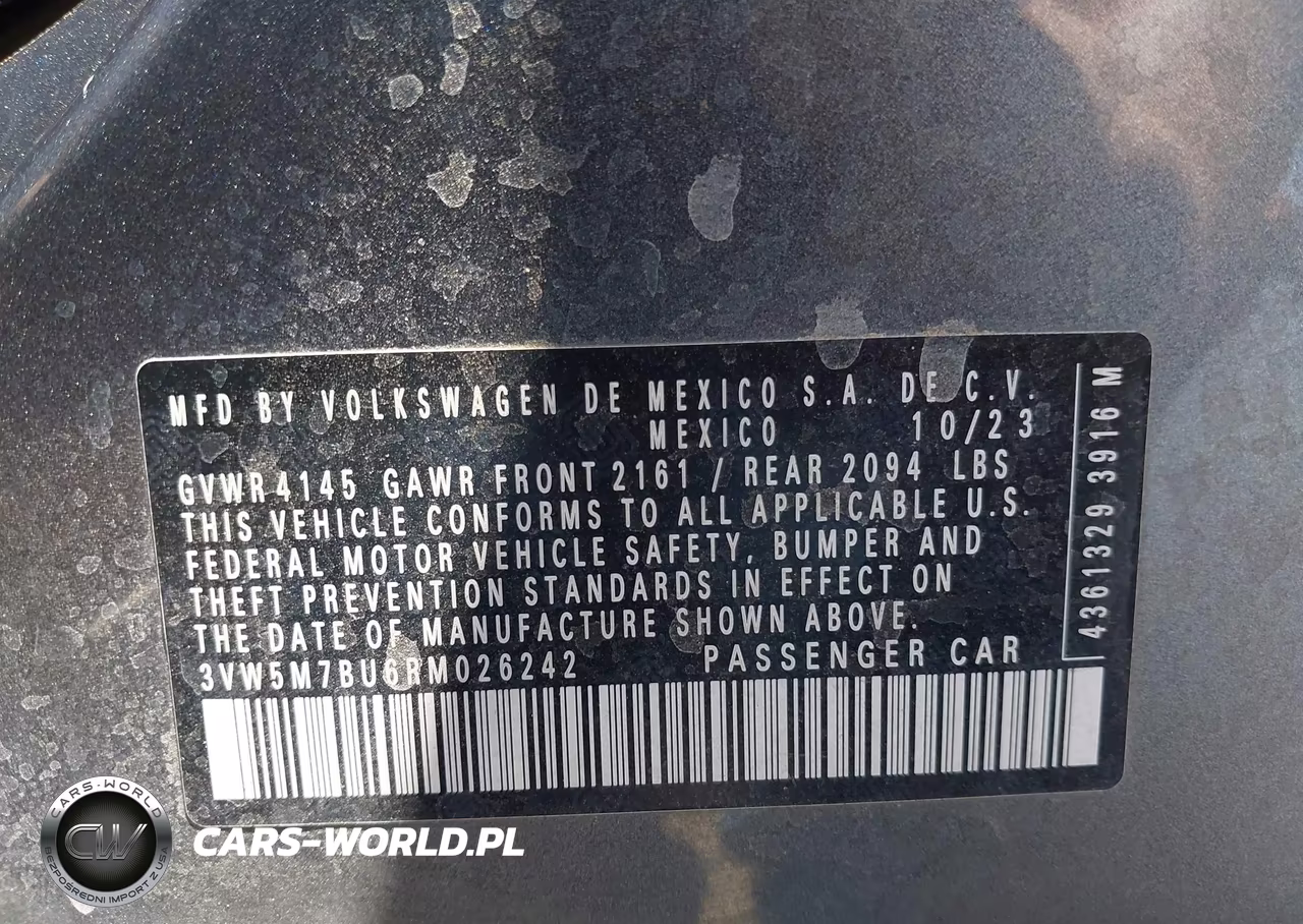 2024 Volkswagen Jetta 1.5T S VIN:3VW5M7BU6RM026242 - 9