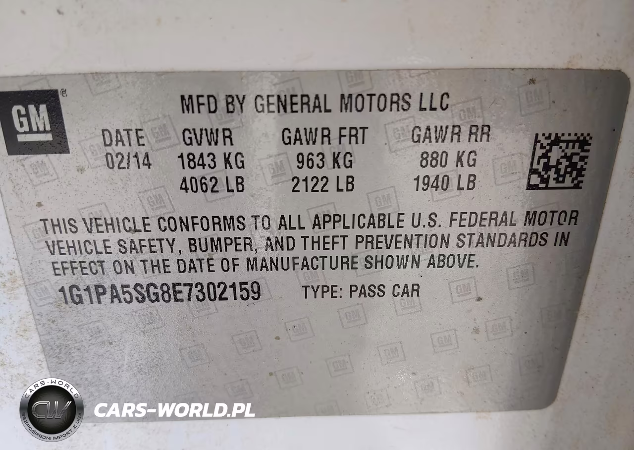 2014 Chevrolet Cruze Ls Auto VIN:1G1PA5SG8E7302159 - 9