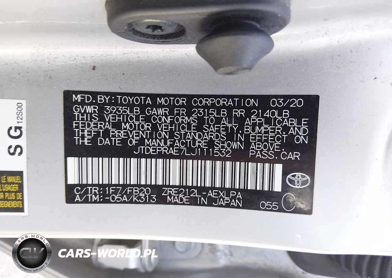 2020 Toyota Corolla Le VIN:JTDEPRAE7LJ111532 - 9