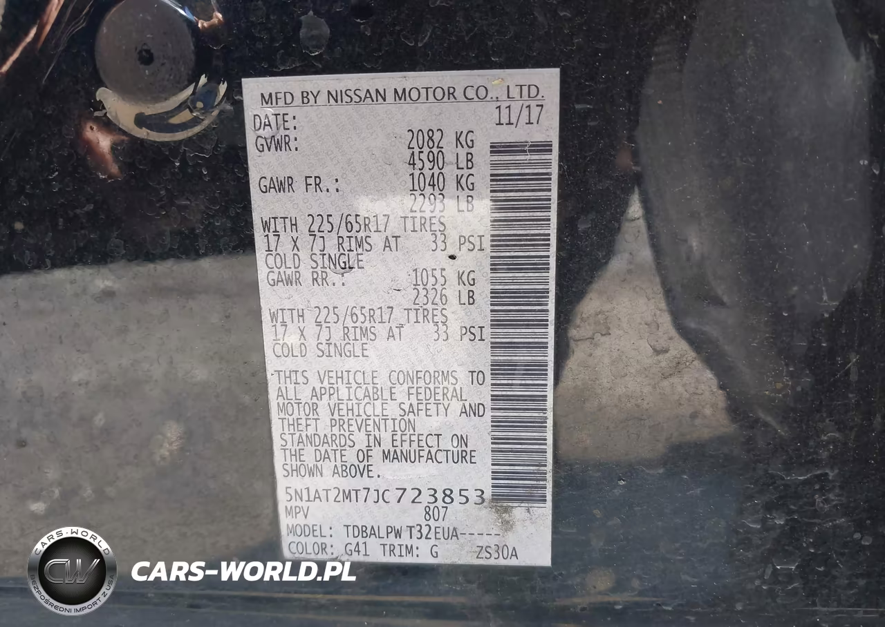 2018 Nissan Rogue S VIN:5N1AT2MT7JC723853 - 9