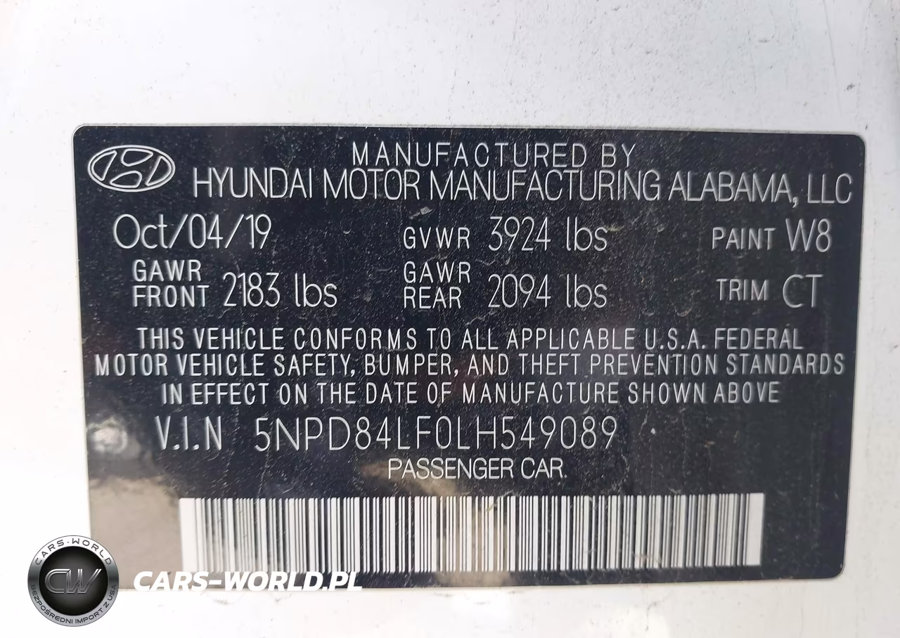 2020 Hyundai Elantra Sel VIN:5NPD84LF0LH549089 - 9
