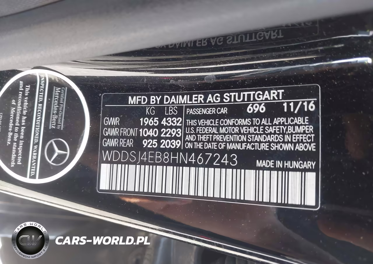 2017 Mercedes-Benz Cla 250 VIN:WDDSJ4EB8HN467243 - 9