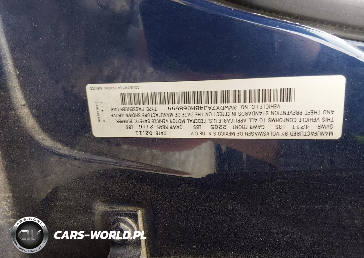 2011 Volkswagen Jetta 2.5L Se VIN:3VWDX7AJ4BM068599 - 9