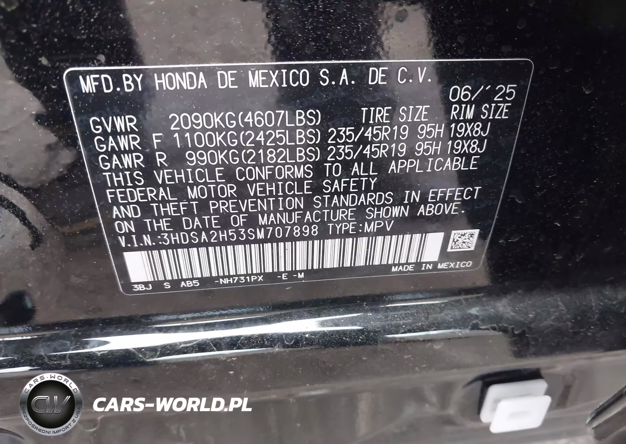 2025 Acura Adx A-Spec VIN:3HDSA2H53SM707898 - 9