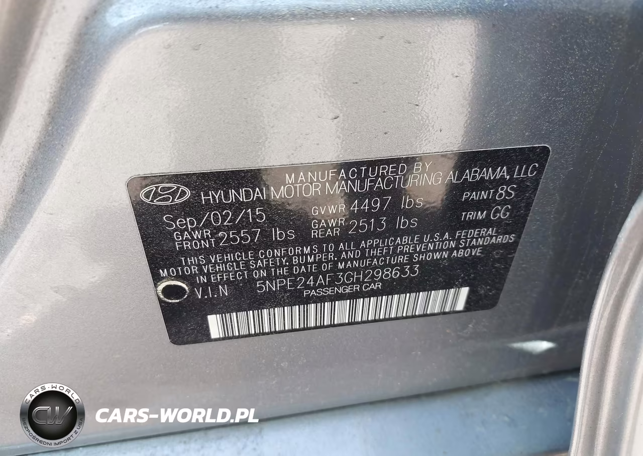 2016 Hyundai Sonata Se VIN:5NPE24AF3GH298633 - 9