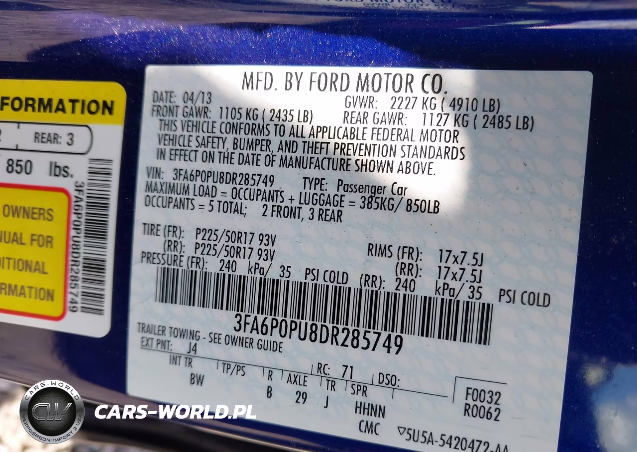 2013 Ford Fusion Energi Se Luxury VIN:3FA6P0PU8DR285749 - 9