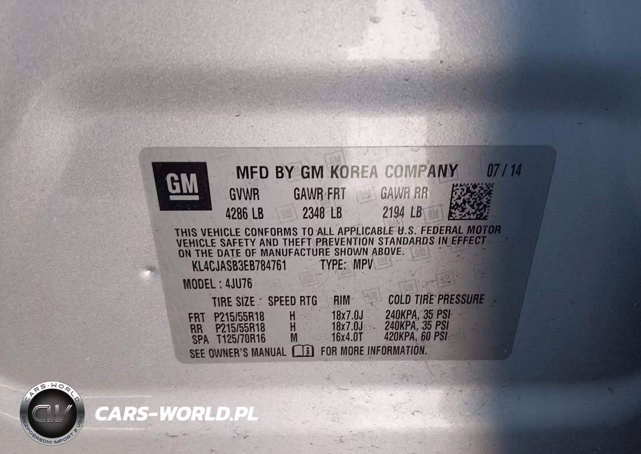 2014 Buick Encore VIN:KL4CJASB3EB784761 - 9