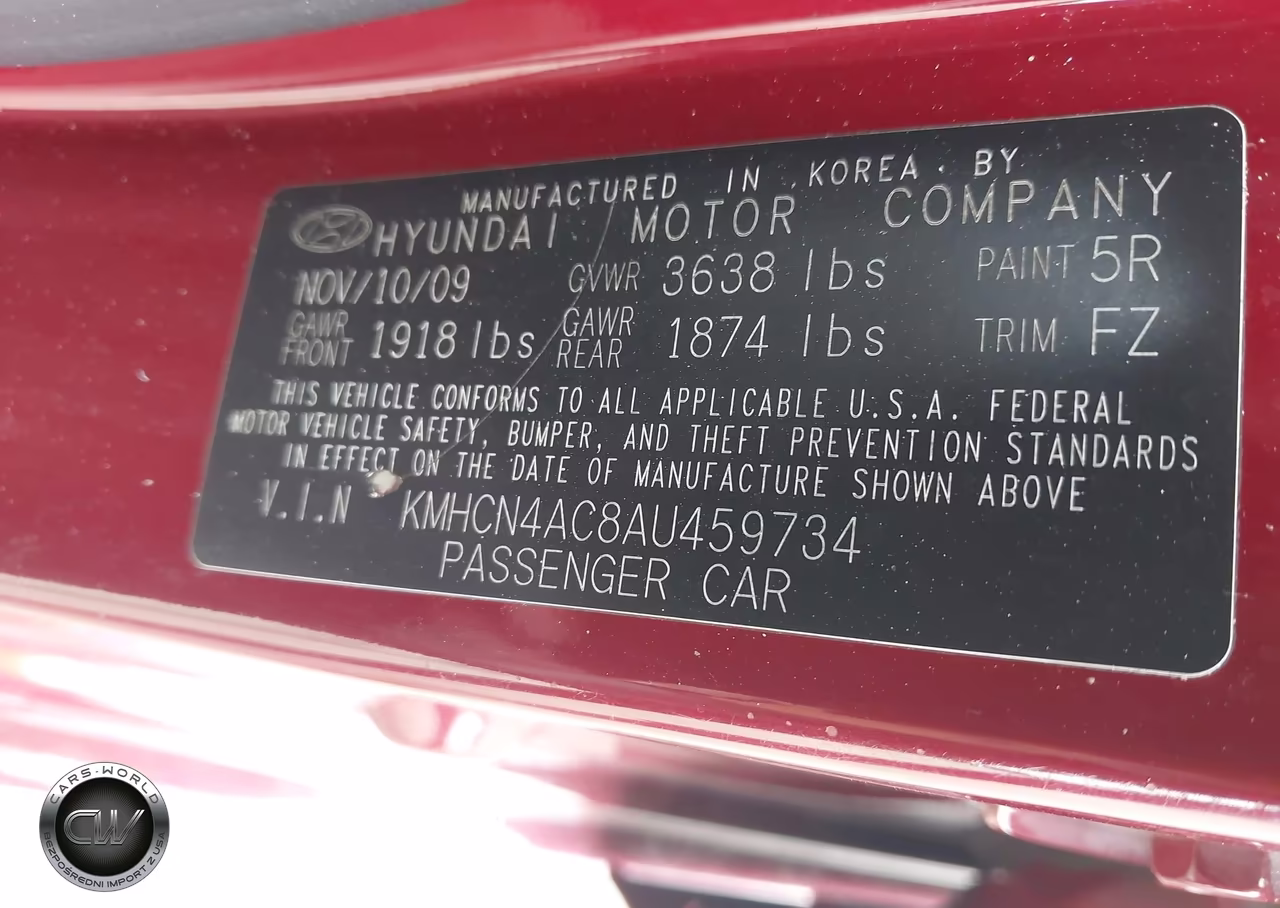 2010 Hyundai Accent Gls VIN:KMHCN4AC8AU459734 - 9