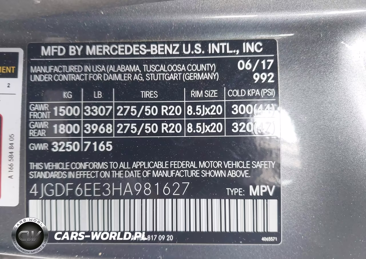 2017 Mercedes-Benz Gls 450 4Matic VIN:4JGDF6EE3HA981627 - 9