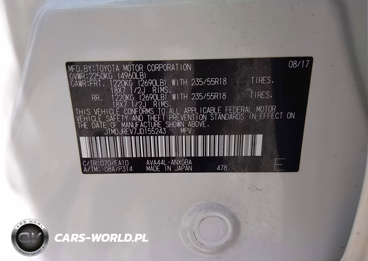 2018 Toyota Rav4 Hybrid Limited VIN:JTMDJREV7JD155243 - 9