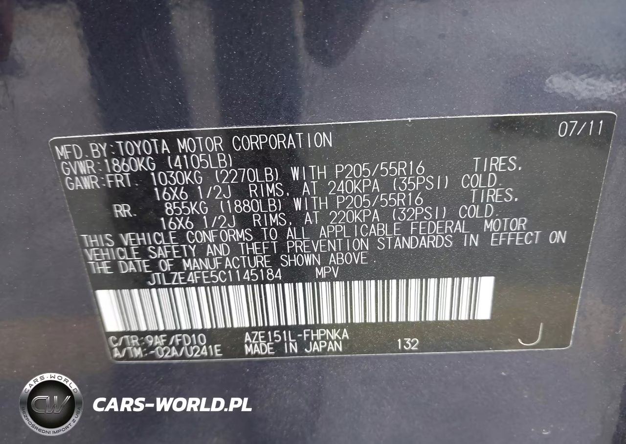 2012 Scion Xb VIN:JTLZE4FE5C1145184 - 9