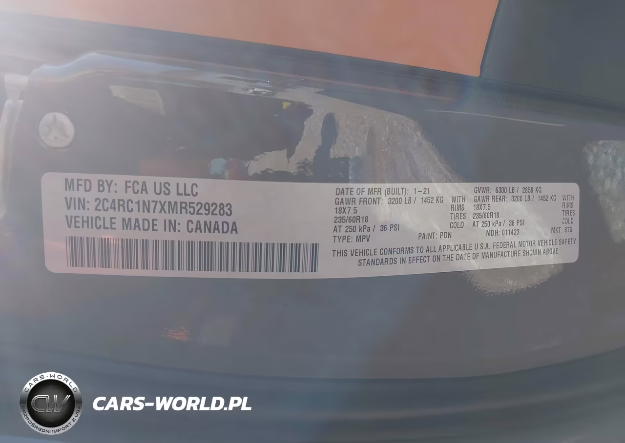 2021 Chrysler Pacifica Hybrid Pinnacle VIN:2C4RC1N7XMR529283 - 9