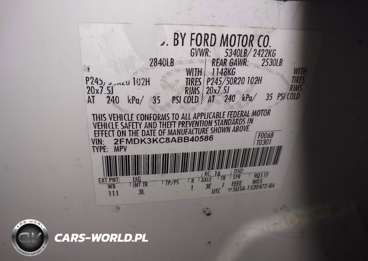 2010 Ford Edge Limited VIN:2FMDK3KC8ABB40586 - 9