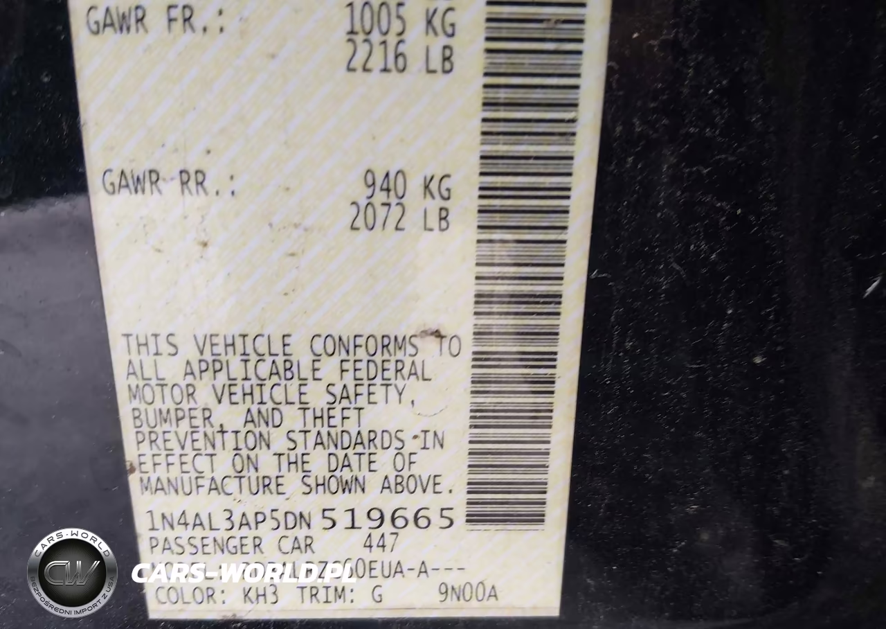 2013 Nissan Altima 2.5 S VIN:1N4AL3AP5DN519665 - 9