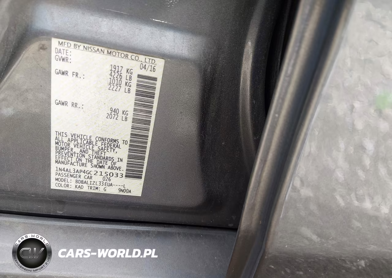 2016 Nissan Altima 2.5 Sv VIN:1N4AL3AP4GC215033 - 9