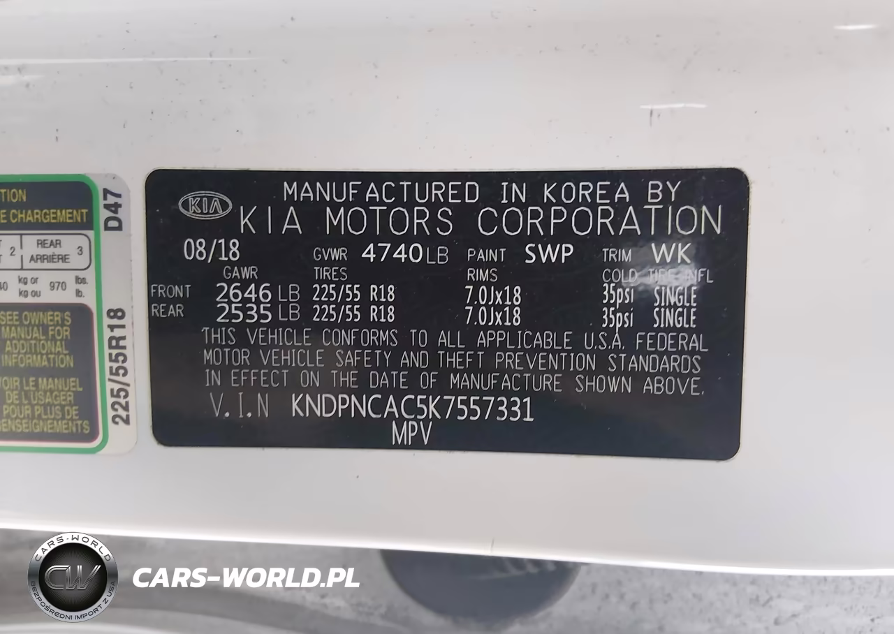 2019 Kia Sportage Ex VIN:KNDPNCAC5K7557331 - 9