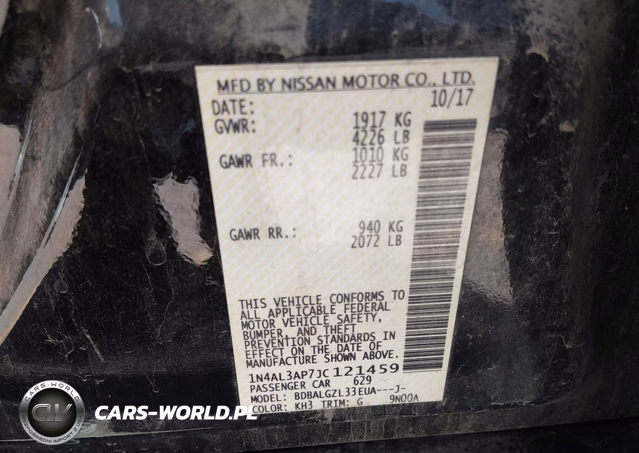 2018 Nissan Altima 2.5 S VIN:1N4AL3AP7JC121459 - 9