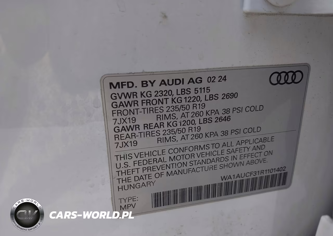 2024 Audi Q3 Premium 40 Tfsi Quattro Tiptronic VIN:WA1AUCF31R1101402 - 9