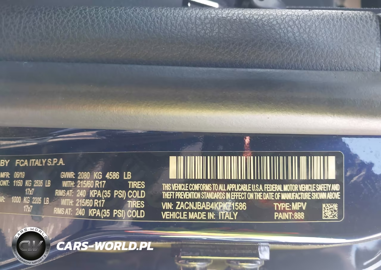 2019 Jeep Renegade Sport 4X4 VIN:ZACNJBAB4KPK71586 - 9