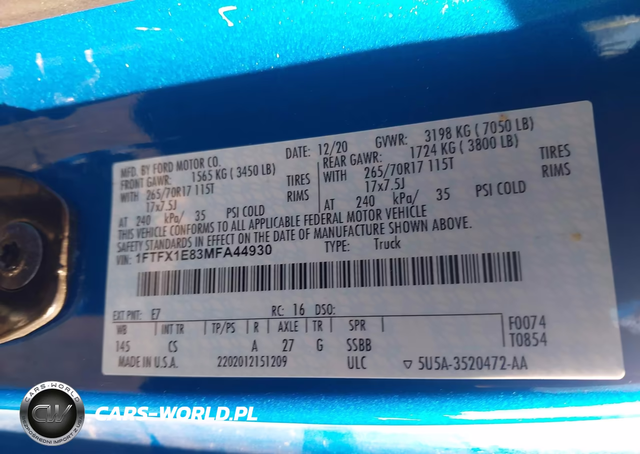 2021 Ford F-150 Xl VIN:1FTFX1E83MFA44930 - 9