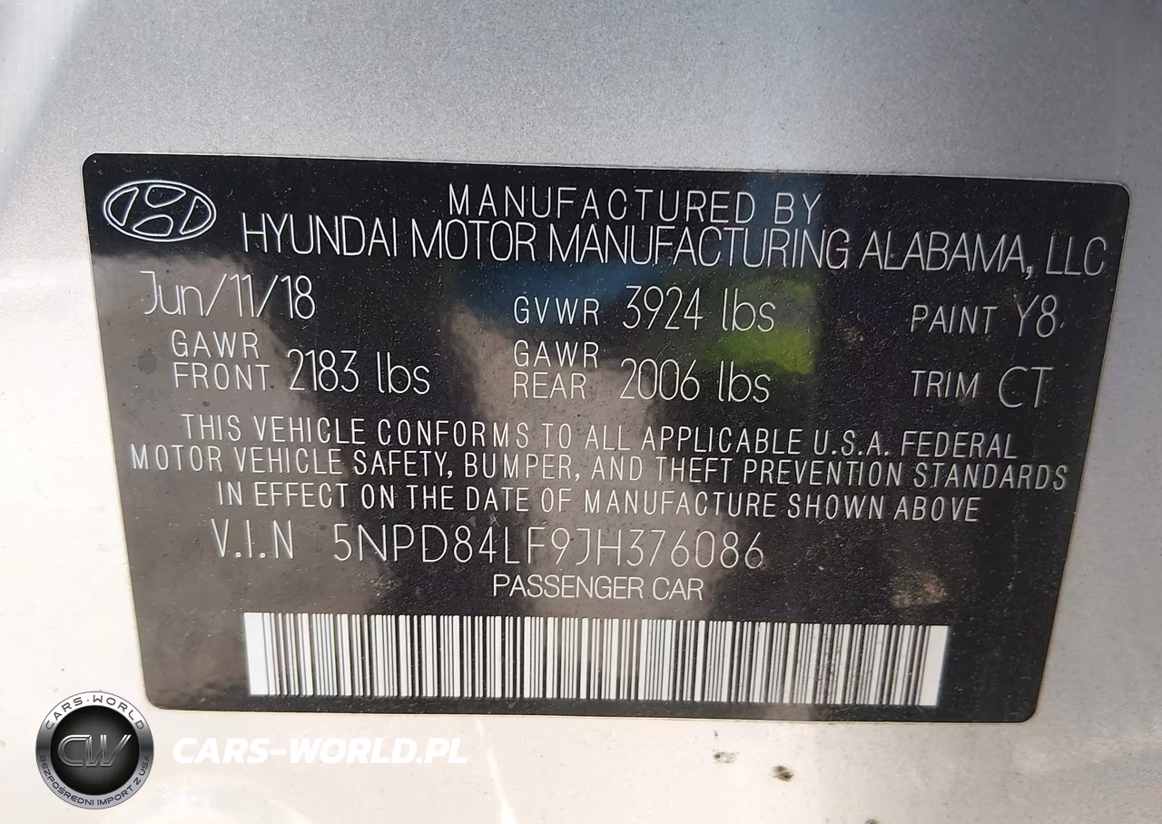 2018 Hyundai Elantra Value Edition VIN:5NPD84LF9JH376086 - 9