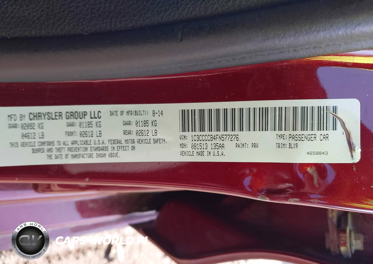 2015 Chrysler 200 C VIN:1C3CCCCB4FN577276 - 9