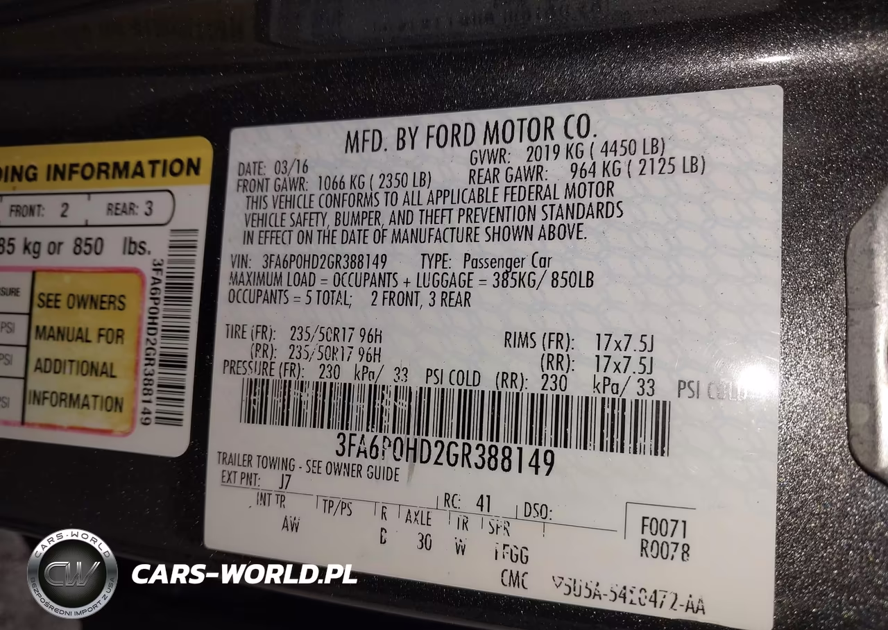 2016 Ford Fusion Se VIN:3FA6P0HD2GR388149 - 9