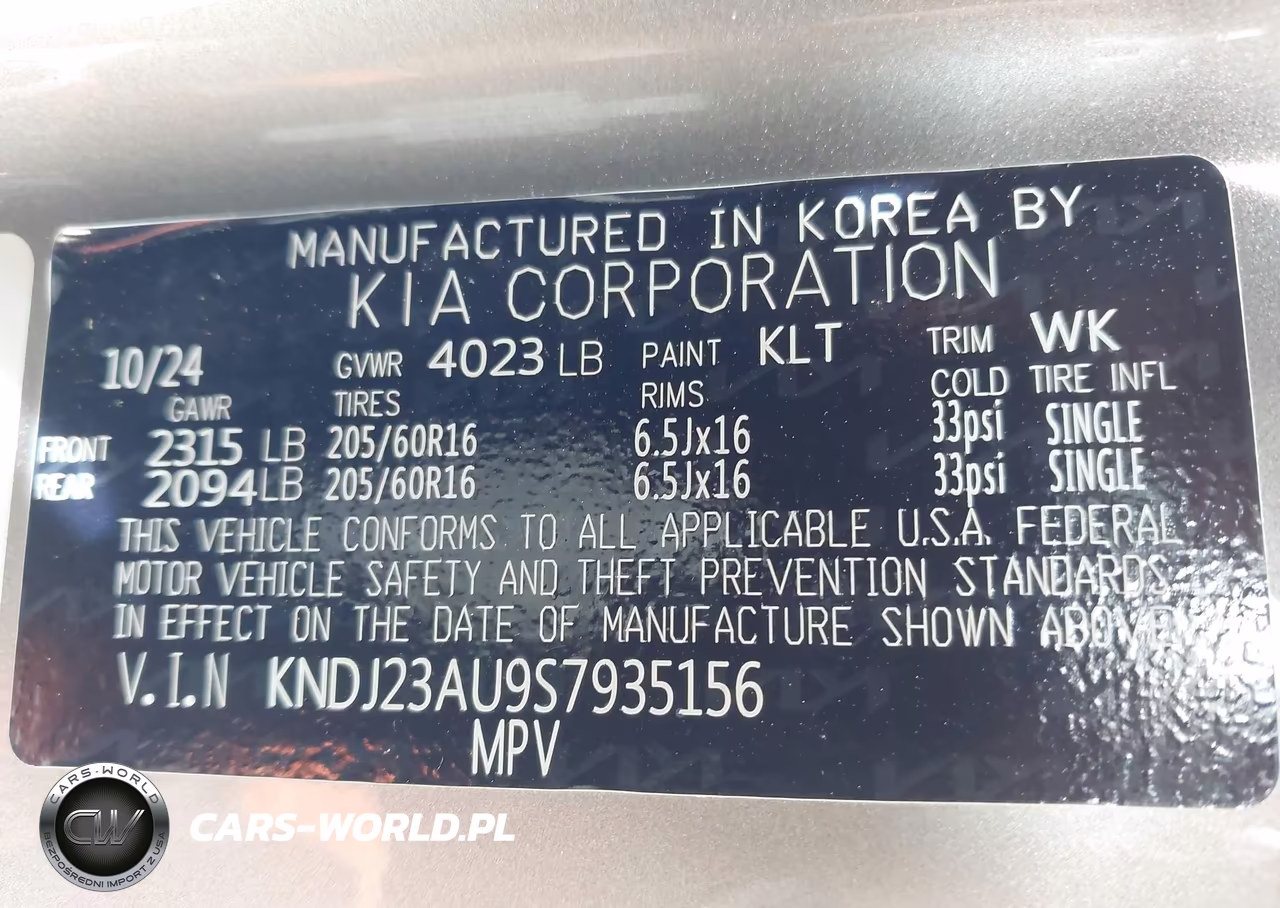 2025 Kia Soul Lx VIN:KNDJ23AU9S7935156 - 9
