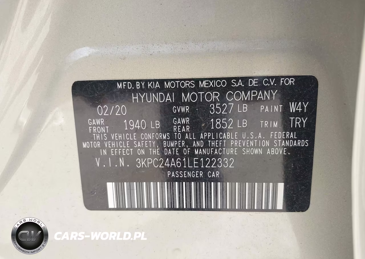 2020 Hyundai Accent Sel VIN:3KPC24A61LE122332 - 9