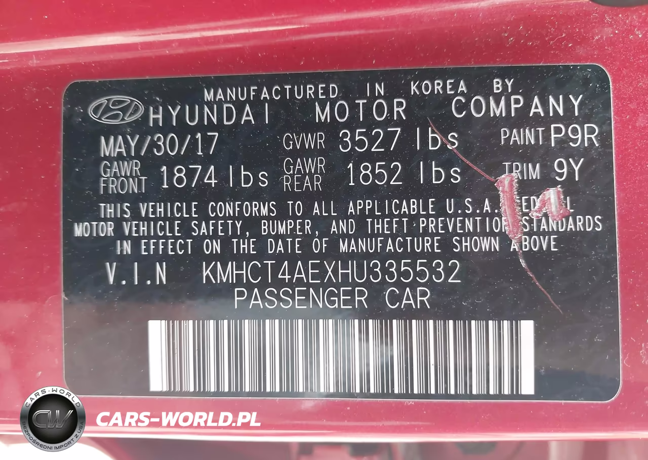 2017 Hyundai Accent Se VIN:KMHCT4AEXHU335532 - 9