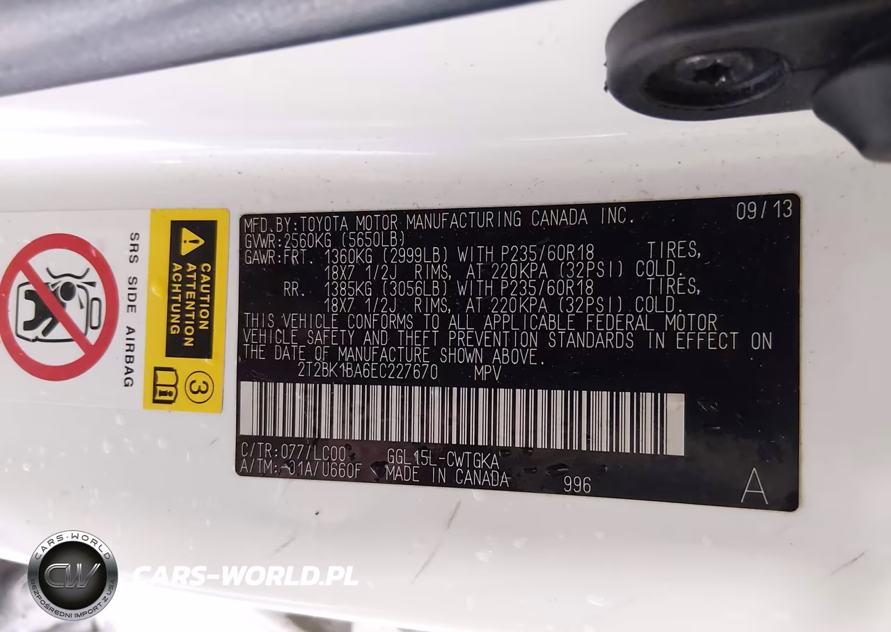 2014 Lexus Rx 350 VIN:2T2BK1BA6EC227670 - 9