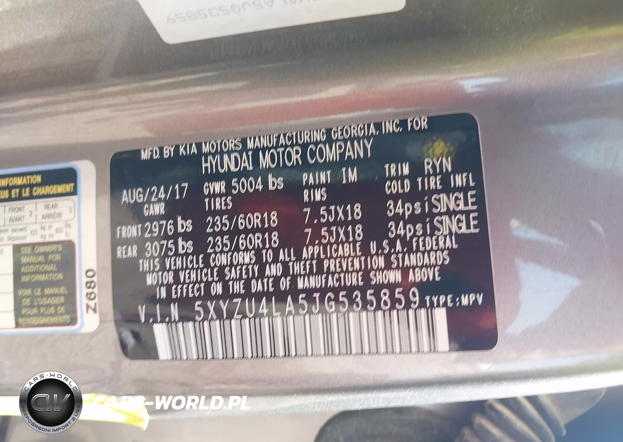 2018 Hyundai Santa Fe Sport 2.0T VIN:5XYZU4LA5JG535859 - 9