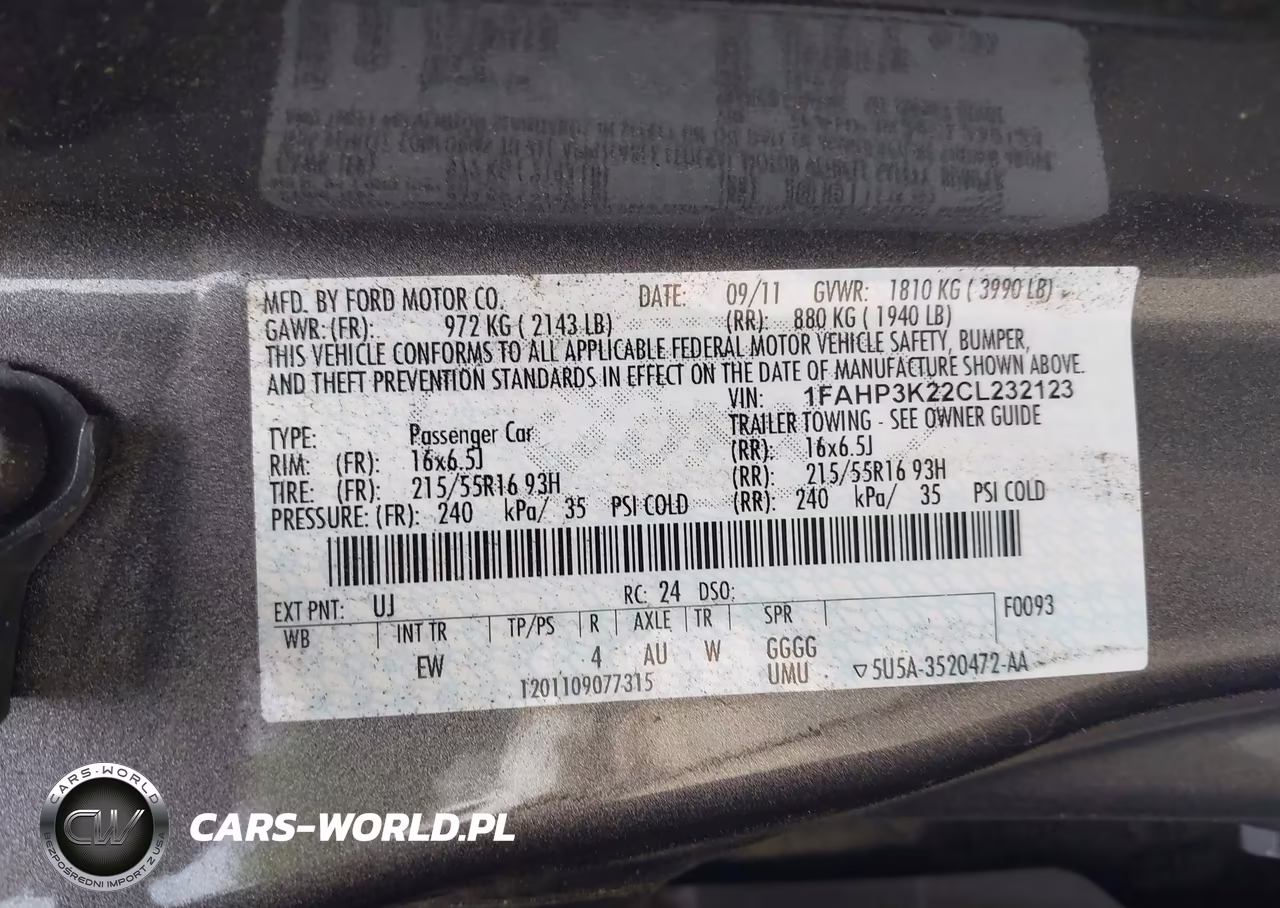 2012 Ford Focus Se VIN:1FAHP3K22CL232123 - 9